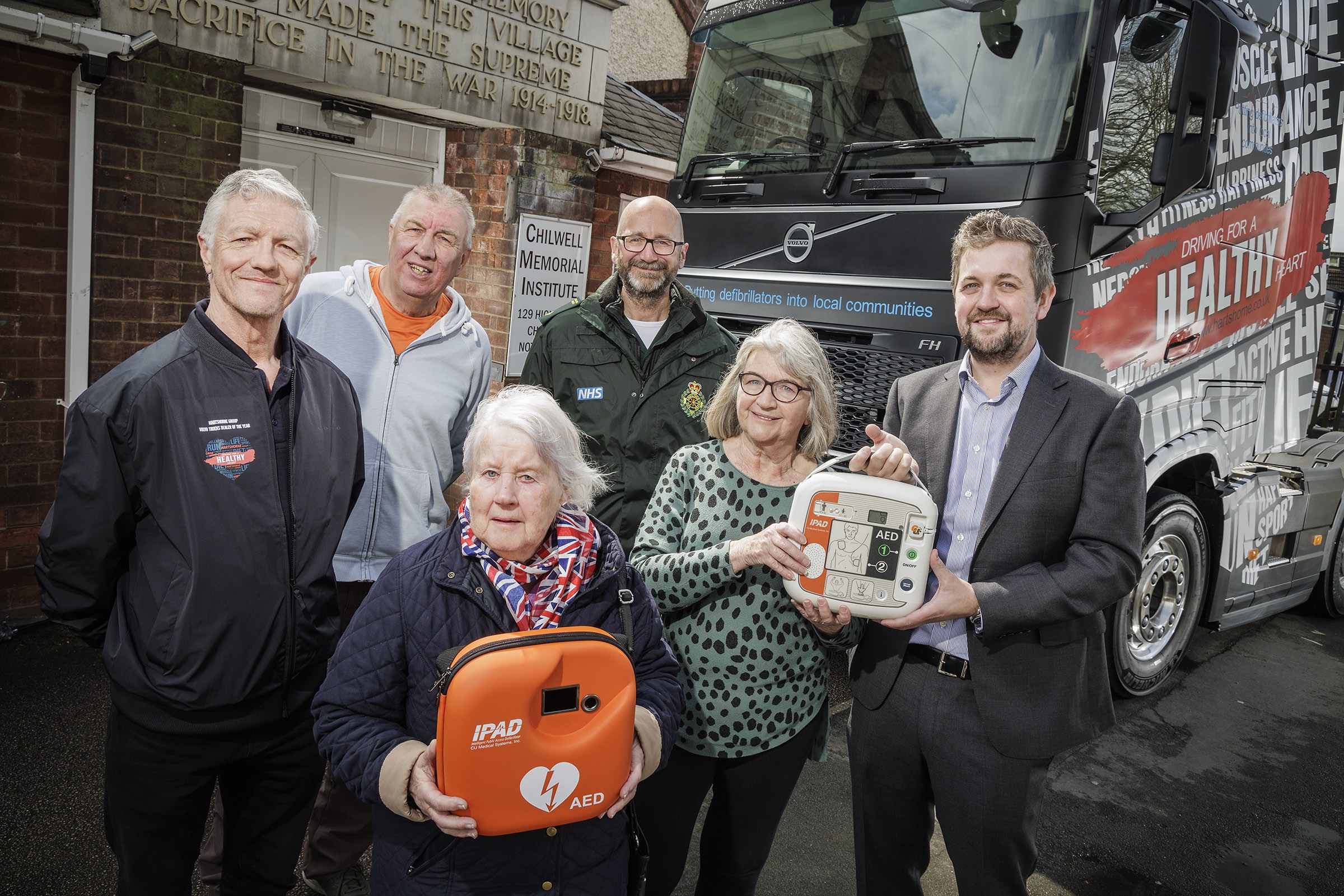 Defibrillator installed at Chilwell Memorial Hall and Institute